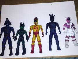 Super Stoner Chronic Rangers Set 1 (Misc) Custom Action Figure [SUPER STONER CHRONIC RANGERS  02]