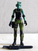 Queellah – Rodian Rebel Commando (Star Wars) Custom Action Figure [Front View]