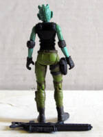 Queellah – Rodian Rebel Commando (Star Wars) Custom Action Figure [Rear View]