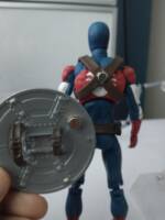 Spider Patriot / Captain Spider / American Spider (Marvel) Custom Action Figure [Here you can see his back]