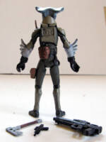 Sphyrnidae – Karkarodon Bounty Hunter (Star Wars) Custom Action Figure [Rear View]