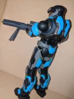 Halo Reach spare parts spartan (Halo) Custom Action Figure [Back view]