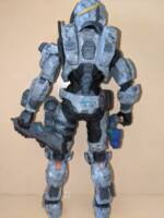 Halo Infinite spare parts spartan (Halo) Custom Action Figure [Back view]