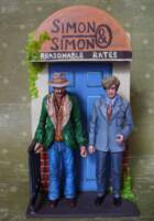 Rick Simon & A J Simon from the TV series Simon & Simon (A-Team) Custom Miniature / Figurine [Rick and AJ Simon from Simon & Simon TV series]