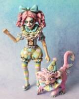 Pastel creepy clown girl (Horror) Custom Miniature / Figurine