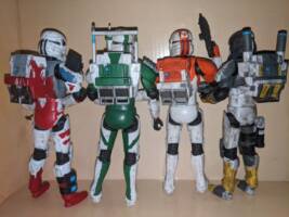 Republic Commando Delta Squad (Star Wars) Custom Action Figure [Back view]