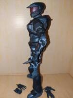 Halo Mystery Spartan (Halo) Custom Action Figure [Left side view]