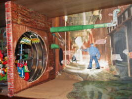 City Sewer: Main Collector (Right Part) (Teenage Mutant Ninja Turtles) Custom Diorama / Playset [connection with The Pipe]