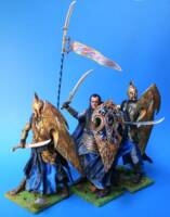 High Elven battlegroup, lord Elrond with 2 troopers. (Lord of the Rings) Custom Action Figure