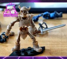 Skeleton warrior (MOTU) (Masters of the Universe) Custom Action Figure [armored skeleton]