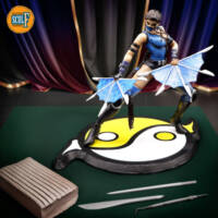 Clay Figurine Kitana (Mortal Kombat DA) (Mortal Kombat) Custom Miniature / Figurine