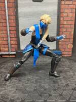 Elsa//Sub-Zero crossover (Marvel Legends) Custom Action Figure [Pose test]