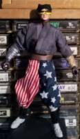 Sensei Rex Kwon Do (in grey gee and patriotic Mc Hammer  parachute  pants) (Movie Masters) Custom Action Figure