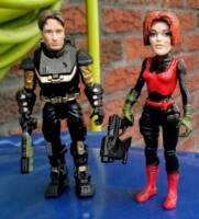 Mini figs:Mulder & Scully (in inaccurate attire) (X-Files) Custom Miniature / Figurine