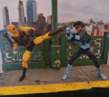 Uptown Elevated Train station Beatdown Blvd ("V") Custom Diorama / Playset