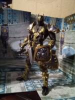 Erik Kilmonger as Knight Panther suited up in armour (not canon original idea) (Marvel Universe) Custom Action Figure