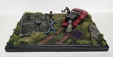 Zombie Apocalypse Supply Run (Walking Dead) Custom Diorama / Playset