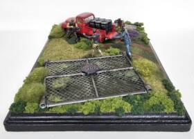 Zombie Apocalypse Supply Run (Walking Dead) Custom Diorama / Playset