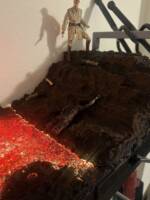 Mustafar scene from ROTS (Star Wars Episode III) Custom Diorama / Playset