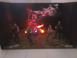 NECA Resident Evil Helicopter Crash (Resident Evil) Custom Diorama / Playset [NECA Resident Evil Helicopter Crash]
