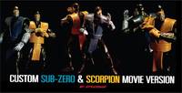 Sub Zero And Scorpion (Mortal Kombat) Custom Action Figure