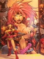 Red Monika Of Battle Chasers! (Legendary Comic Book Heroes) Custom Action Figure