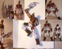 Beated up Redmist (My Heroes) Custom Action Figure