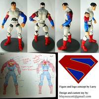 Superman (Alt. Universe Mature Justice League Design) (Superman) Custom Action Figure