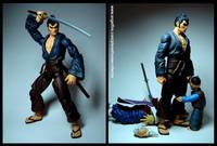 Playset: Lonewolf and Cub (Samurai X) Custom Action Figure