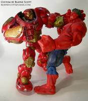IRON MAN Extremis HULK BUSTER Armor (Battle Damaged) (Iron Man) Custom Action Figure
