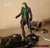 Batman & Joker  -  Dark Knight Style  -  'the Arkham Files'  #01 (Dark Knight) Custom Action Figure