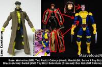 Gambit (Blue and Yellow Costume - Jim Lee Era) (Marvel Legends) Custom Action Figure