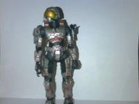 Silver/Red Security (Halo) Custom Action Figure