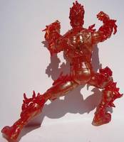 Mega's Human Torch Repaint (Fantastic Four) Custom Action Figure