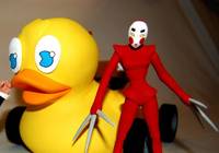 The Penguin W/ Kabuki Twin & Duck-Mobile (the Batman) (Batman Animated) Custom Action Figure