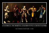 Cobra Ninja Ambush Marvel Legends Style Action Figure (G.I. Joe) Custom Action Figure