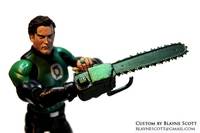 GREEN LANTERN Ash Williams from Army of Darkness (Green Lantern) Custom Action Figure