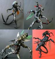 Alien Hybridz: Beezlebub Virus (Alien vs Predator) Custom Action Figure
