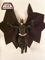 Dark Knight | Movie Masters: Batman with Cloth Cape (Movie Masters) Custom Action Figure