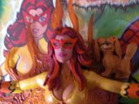 Firestar & Ms. Lion from:Spider-Man and His Amazing Friends:) (Marvel Legends) Custom Action Figure