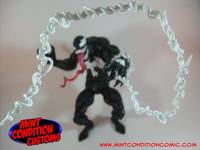 Venom (Classic) W/ 3 Alternate Heads and Web Line (Marvel Legends) Custom Action Figure