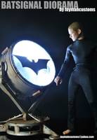 Batsignal Diorama for Hottoy  Figure (Batman) Custom Diorama / Playset