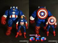 " Juggamerica " Captain Juggernaut America (Marvel vs Capcom) Custom Action Figure