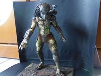 Classic Predator with Burnt Muddy Base (Predator) Custom Diorama / Playset