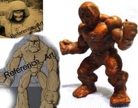 Mud Golem (Jewish Folklore) (Mythology Creatures) Custom Miniature / Figurine