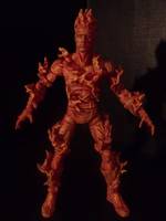 Movie Human Torch Repaint (Fantastic Four) Custom Action Figure