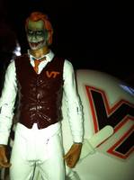 Hokie Joker- White out Virginia Tech (Dark Knight) Custom Action Figure