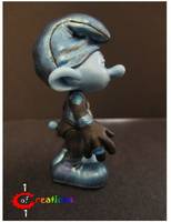 Blue Lantern Smurf (Green Lantern) Custom Miniature / Figurine