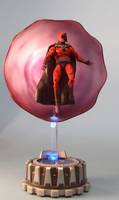 Magneto with Magnetic Orb Base (Marvel Universe) Custom Action Figure