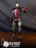 Iron Man Mk VI (Battle Damaged) (Marvel Legends) Custom Action Figure